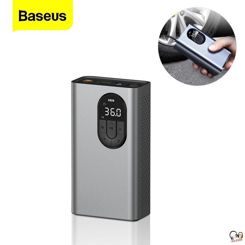 Máy Bơm Lốp Xe Baseus 12V Thiết Kế Di động Tiện Dụng