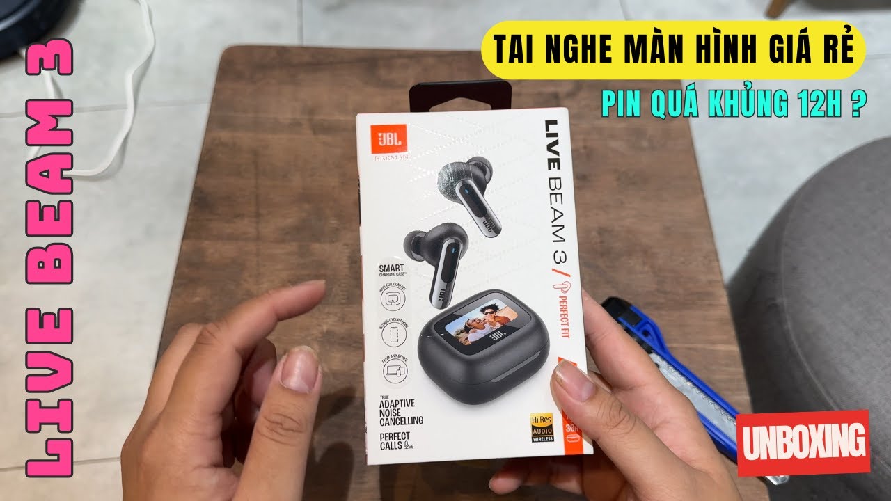 Jbl Live Beam 3 tai nghe có màn hình mới nhất 2024 giá cực